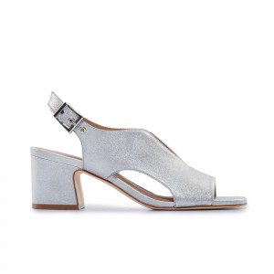 Bernardo Bedford Mid Women Heels Sandals Silver | FHV7355LE