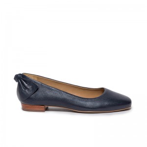 Bernardo Eloisa Bow Women Ballet Flats Navy | GIZ1399ZI