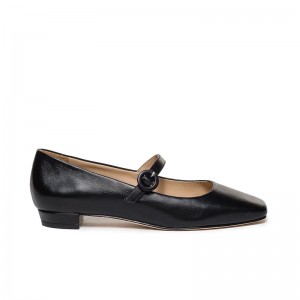 Bernardo Gabriela Mary Jane Women Ballet Flats Black | LDB9873CA