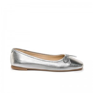 Bernardo Gwynn Women Ballet Flats Silver | TFQ7538KG