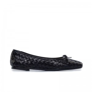 Bernardo Gwynn Woven Women Ballet Flats Black | ICZ8672DE