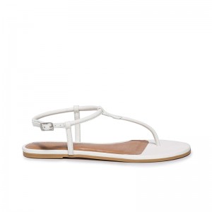 Bernardo Haven Thong Women Flat Sandals White | QET955NQ