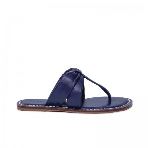 Bernardo Margaret Thong Women Slide Sandals Blue | XNN679NI