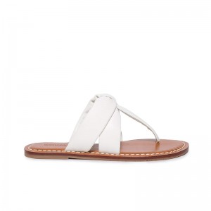 Bernardo Margaret Thong Women Slide Sandals White | AMK9822KV