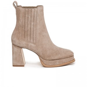 Bernardo Nicola Women Platform Boots Beige | UDG2034UR