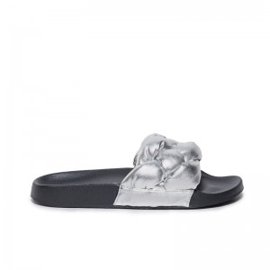 Bernardo Rylee Pool Women Slide Sandals Silver | JCJ4744EC