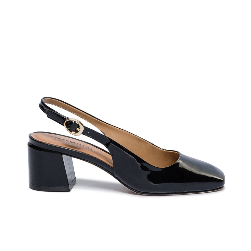 Bernardo Alexia Slingback Women Pumps Black | YEB2611KQ