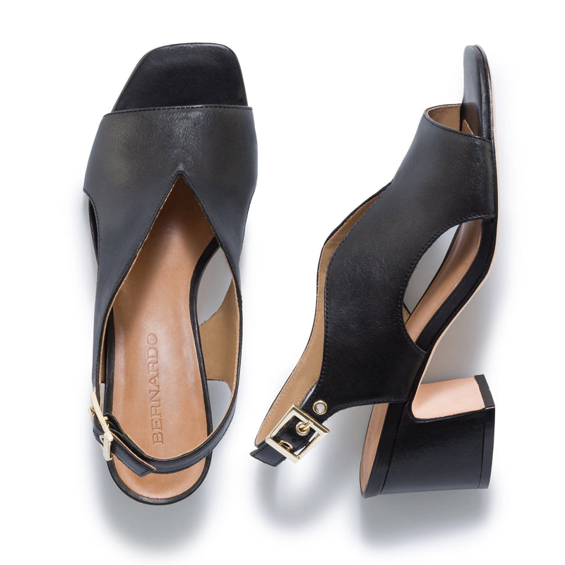 Bernardo Bedford Mid Women Heels Sandals Black | TTR6816NF