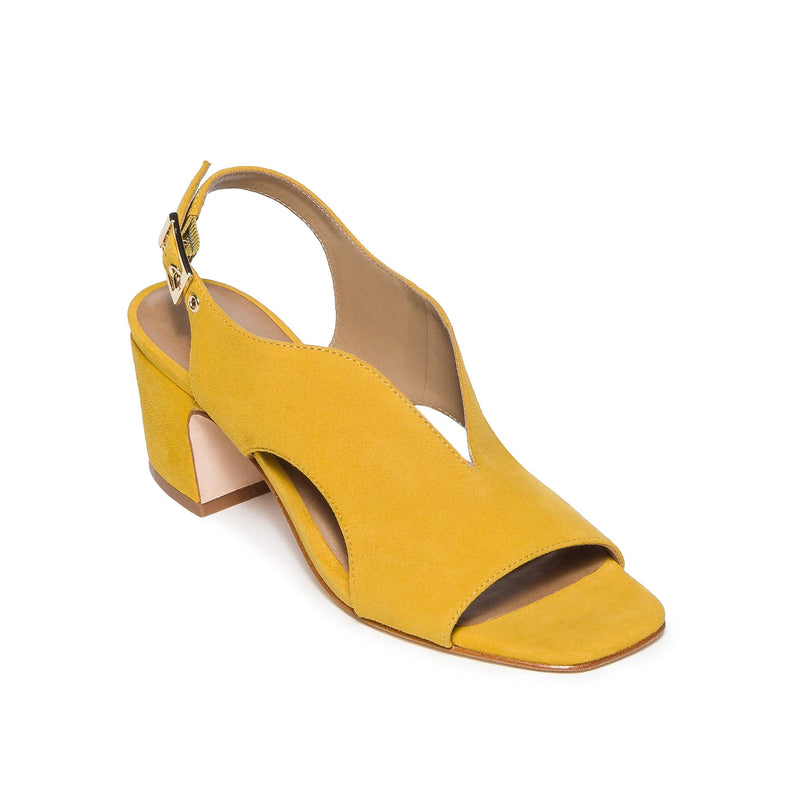 Bernardo Bedford Mid Women Heels Sandals Yellow | IAP4283FP