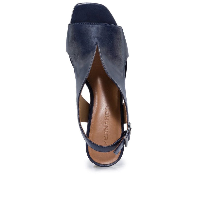 Bernardo Bedford Mid Women Heels Sandals Dark Navy | IWP6537AM