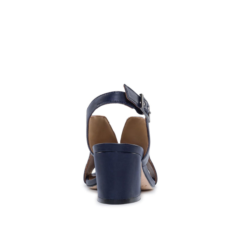 Bernardo Bedford Mid Women Heels Sandals Dark Navy | IWP6537AM