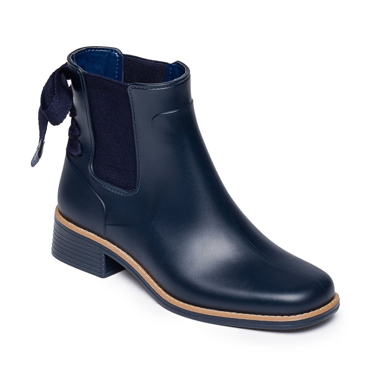 Bernardo Briton Slip On Rain Women Chelsea Boots Navy | CFS9671AW