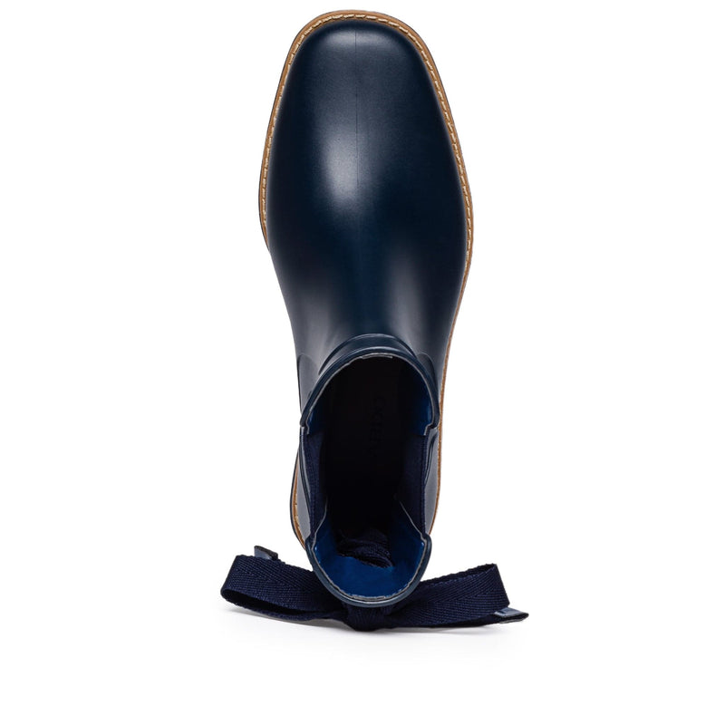 Bernardo Briton Slip On Rain Women Chelsea Boots Navy | CFS9671AW