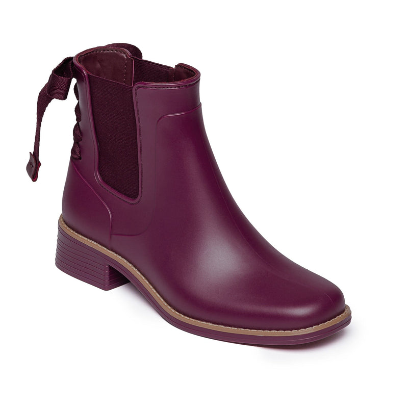 Bernardo Briton Slip On Rain Women Chelsea Boots Purple | QXD514TC