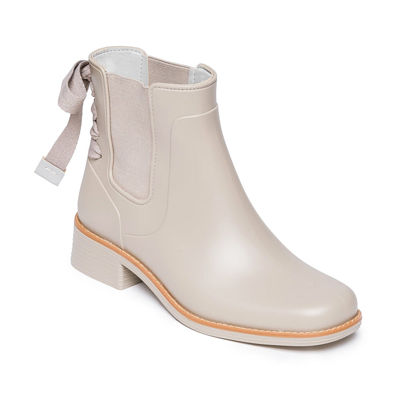 Bernardo Briton Slip On Rain Women Chelsea Boots White | XTU9182PQ