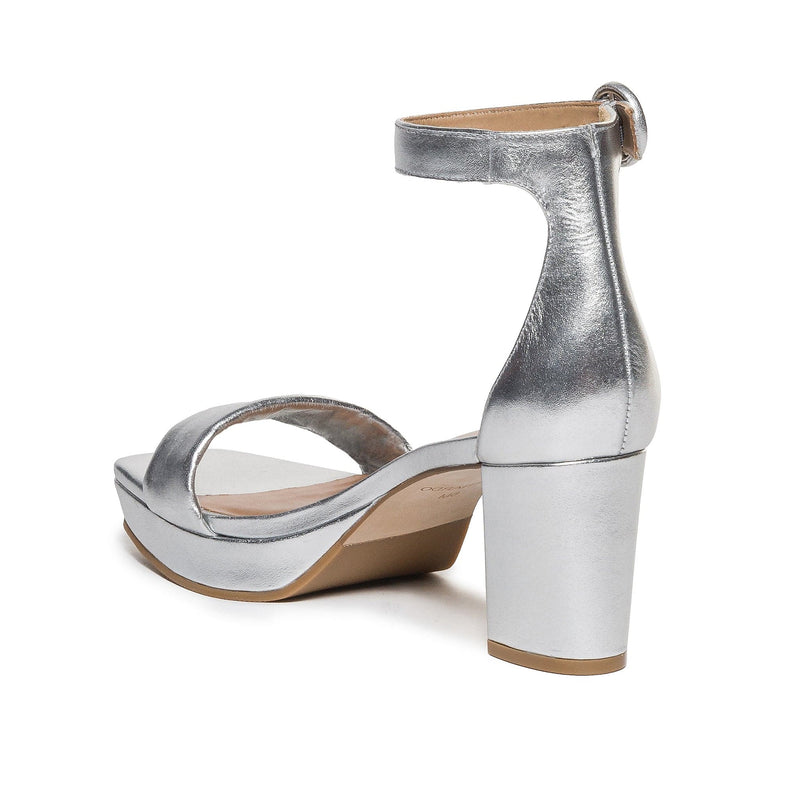 Bernardo Carla Women Platform Sandals Silver | TVD2237GQ