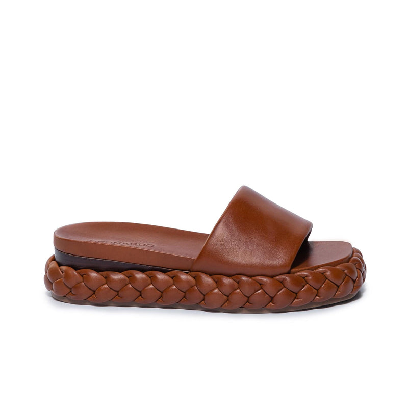 Bernardo Charleston Braided Women Slide Sandals Chocolate | ECM9783XO