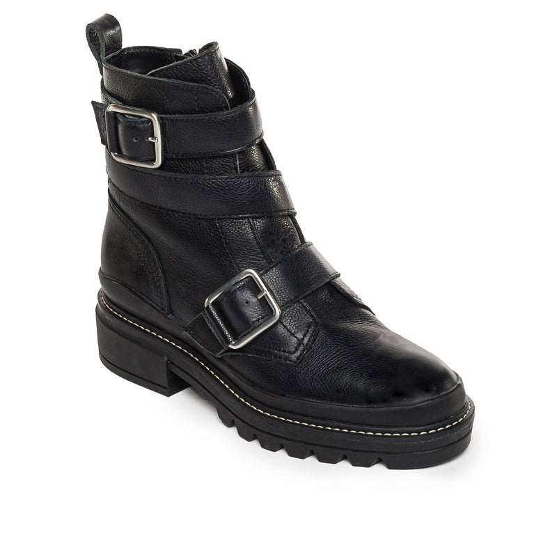 Bernardo Durban Moto Women Ankle Boots Black | YLZ6682DJ