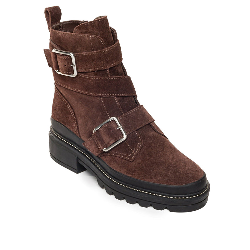 Bernardo Durban Moto Women Ankle Boots Chocolate | QVE6576FY