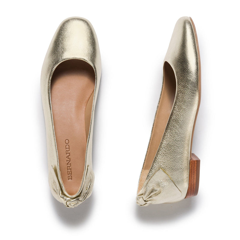 Bernardo Eloisa Bow Women Ballet Flats Gold | WXA57100PP