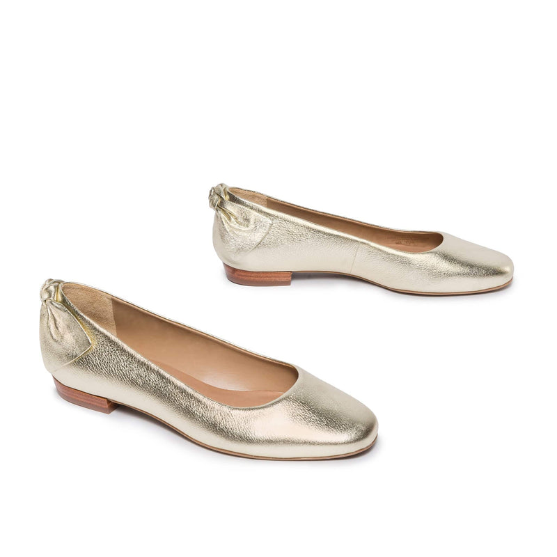 Bernardo Eloisa Bow Women Ballet Flats Gold | WXA57100PP