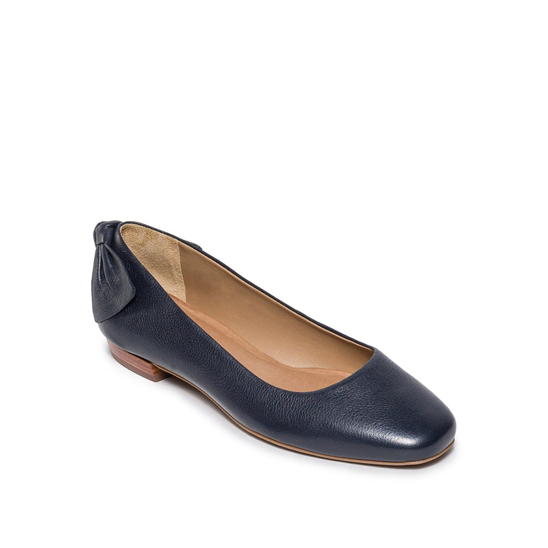 Bernardo Eloisa Bow Women Ballet Flats Navy | GIZ1399ZI