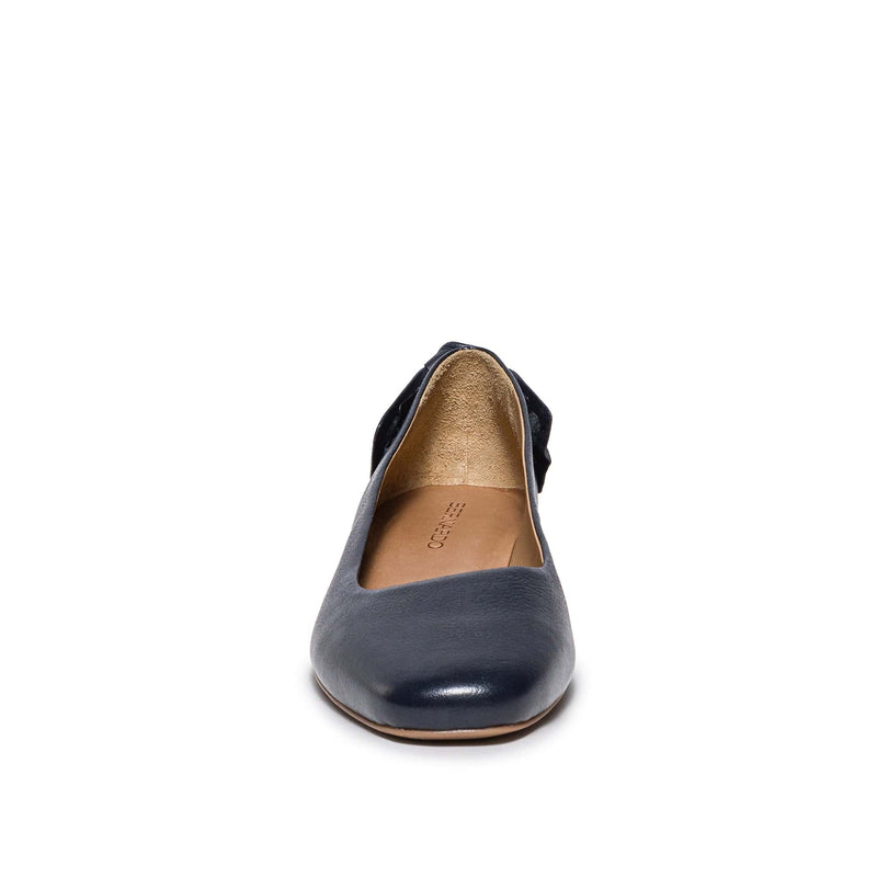 Bernardo Eloisa Bow Women Ballet Flats Navy | GIZ1399ZI