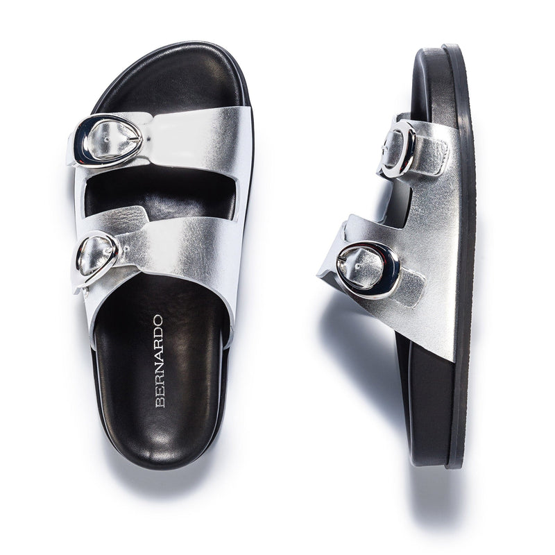 Bernardo Evie Women Slide Sandals Silver | PAR9634CK