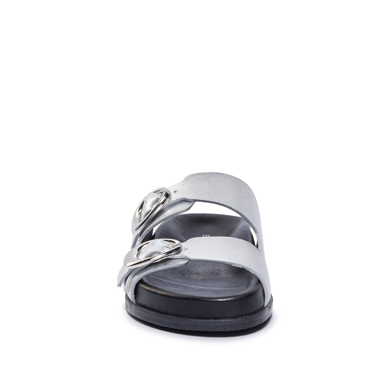 Bernardo Evie Women Slide Sandals Silver | PAR9634CK