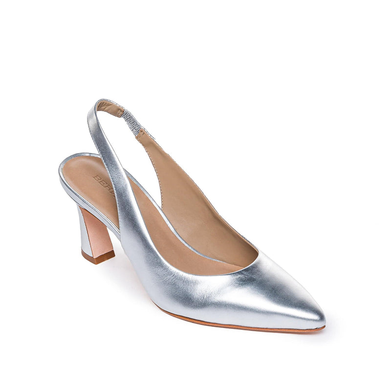 Bernardo Felicity Slingback Women Pumps Silver | GOH6954XP