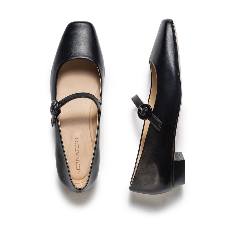 Bernardo Gabriela Mary Jane Women Ballet Flats Black | LDB9873CA