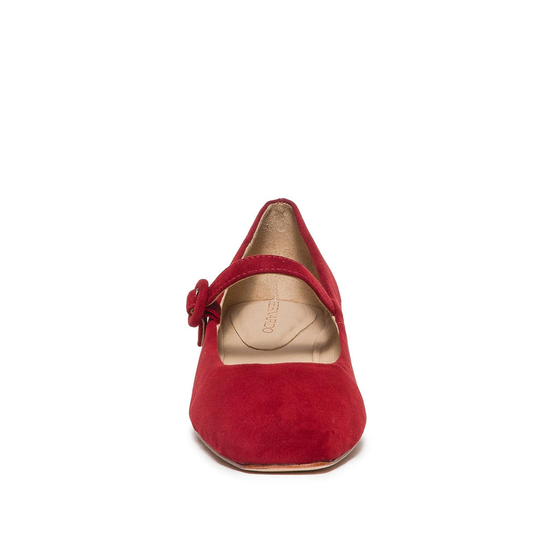 Bernardo Gabriela Mary Jane Women Ballet Flats Dark Red | WSY682MH