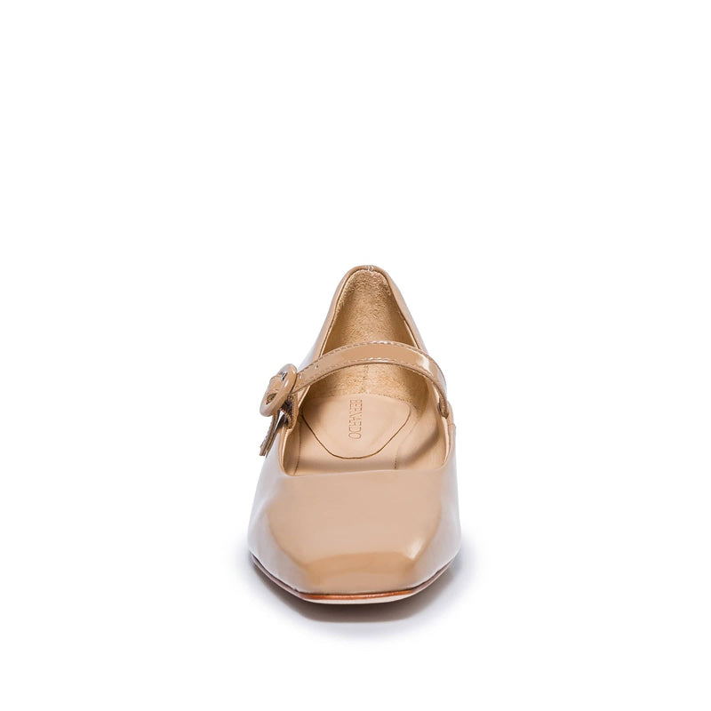 Bernardo Gabriela Mary Jane Women Ballet Flats Beige | QIH296PR