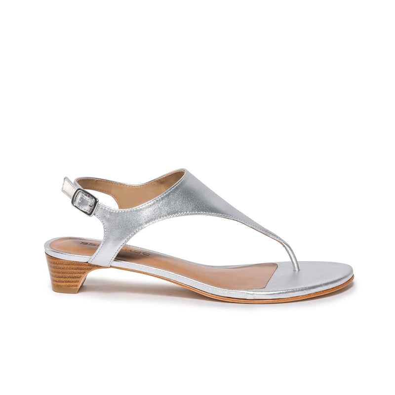 Bernardo Goldy Demi Women Heels Sandals Silver | WXX434ST