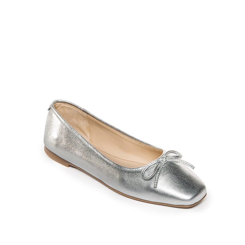 Bernardo Gwynn Women Ballet Flats Silver | TFQ7538KG