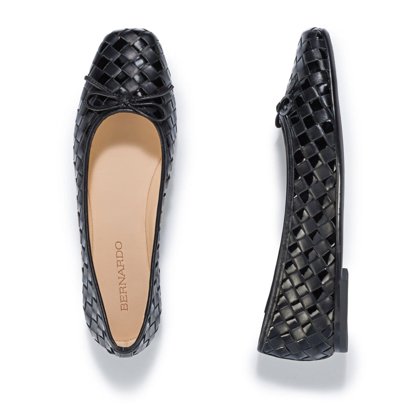 Bernardo Gwynn Woven Women Ballet Flats Black | ZNT7198TF