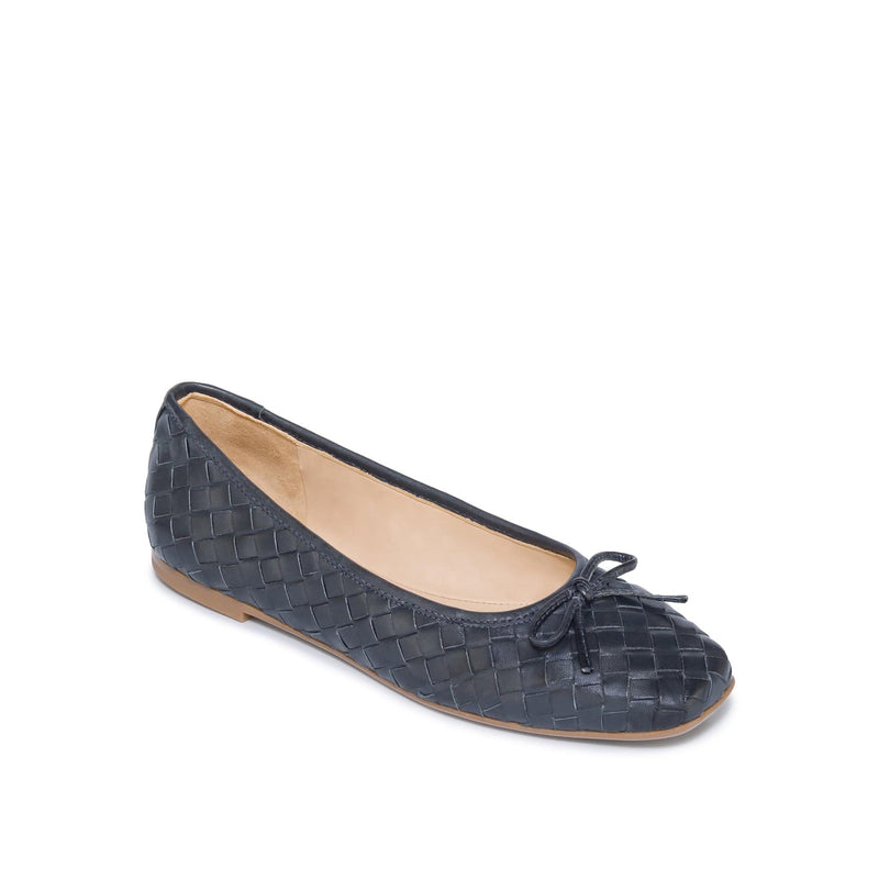 Bernardo Gwynn Woven Women Ballet Flats Navy | YOR6412IH