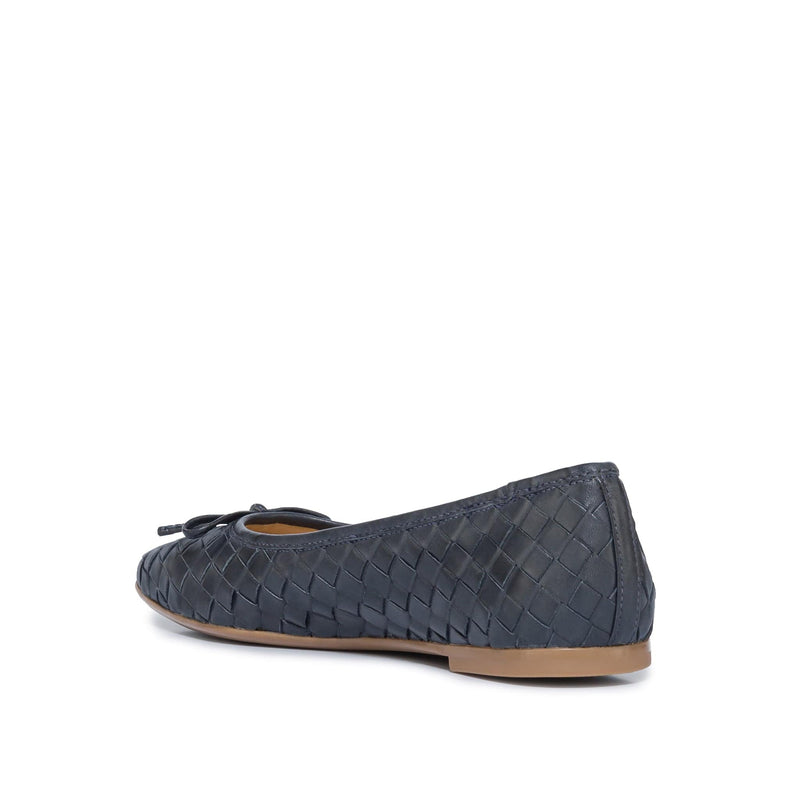 Bernardo Gwynn Woven Women Ballet Flats Navy | YOR6412IH