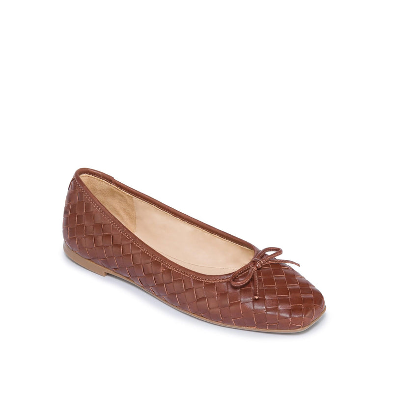 Bernardo Gwynn Woven Women Ballet Flats Chocolate | STT2486KC