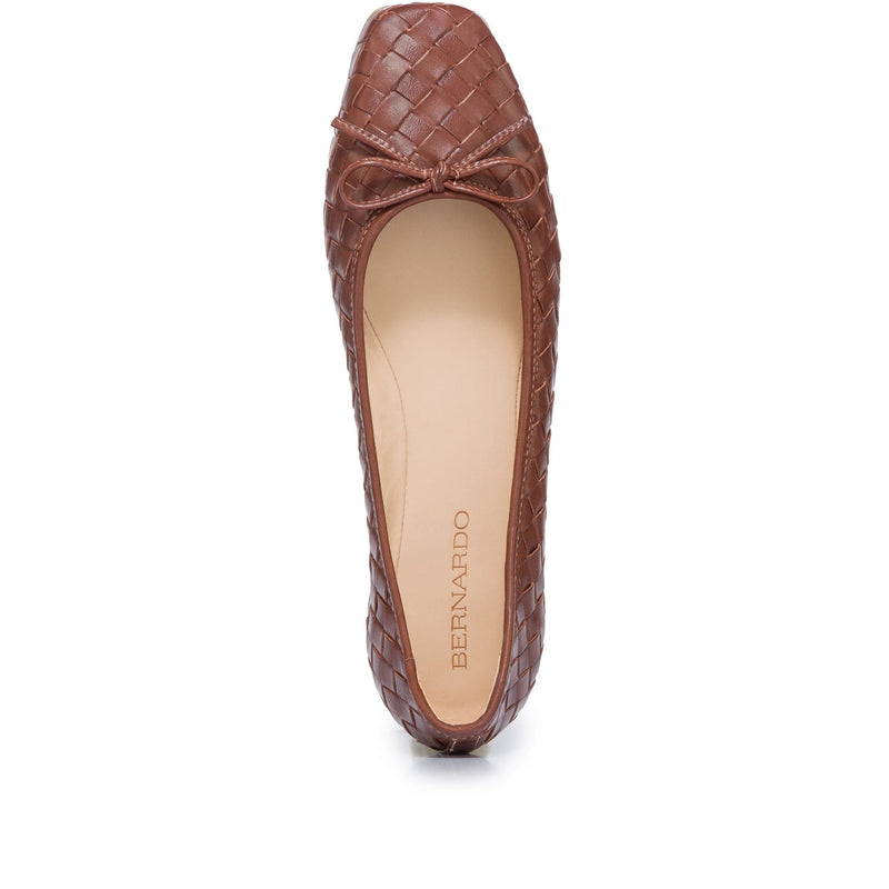 Bernardo Gwynn Woven Women Ballet Flats Chocolate | STT2486KC