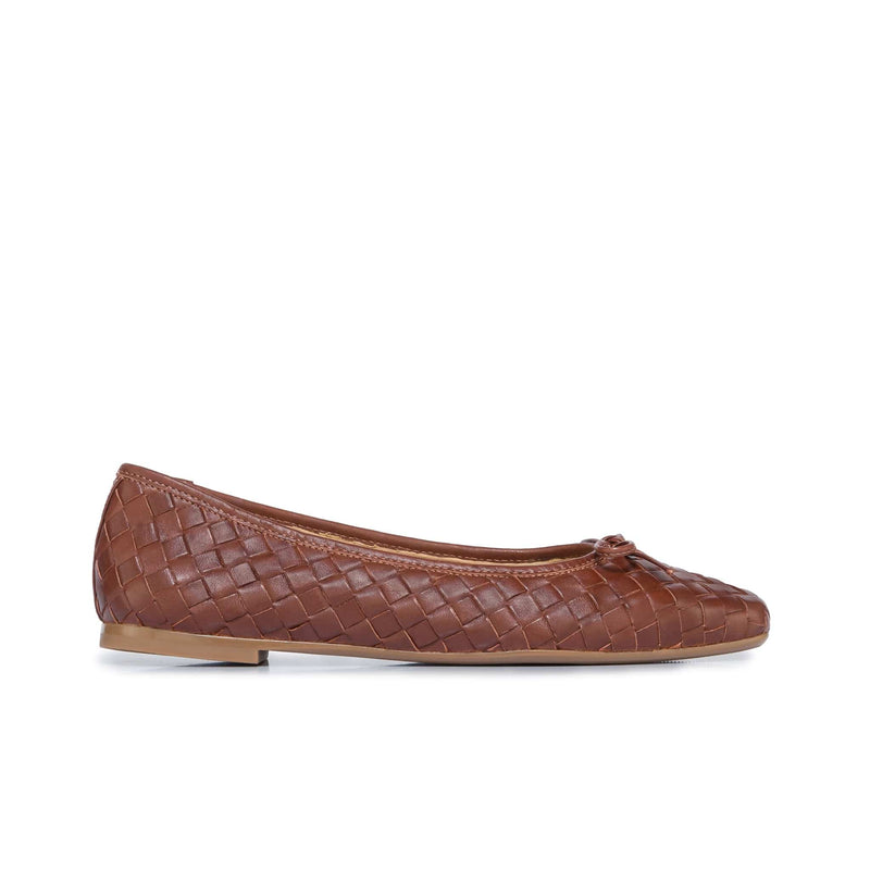 Bernardo Gwynn Woven Women Ballet Flats Chocolate | STT2486KC