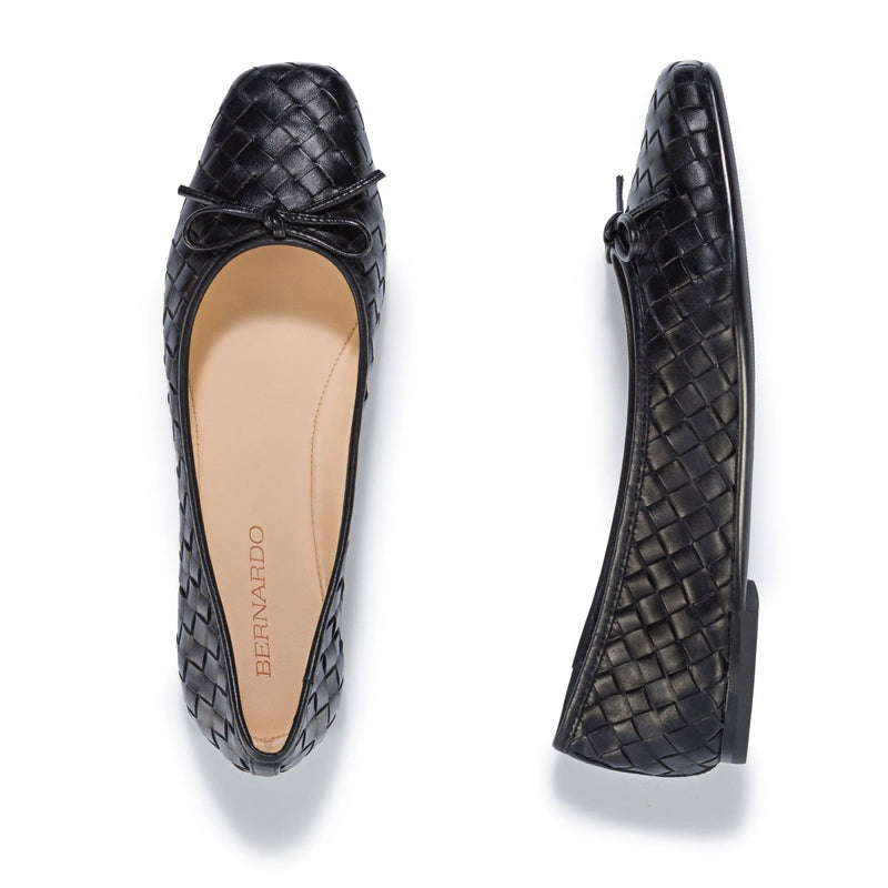 Bernardo Gwynn Woven Women Ballet Flats Black | ICZ8672DE