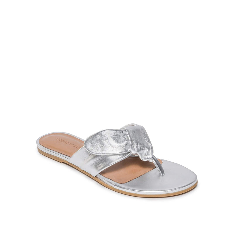 Bernardo Harmony Thong Women Slide Sandals Silver | TEP9735MH