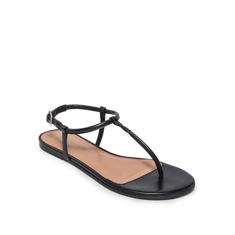 Bernardo Haven Thong Women Flat Sandals Black | KXJ3676WF