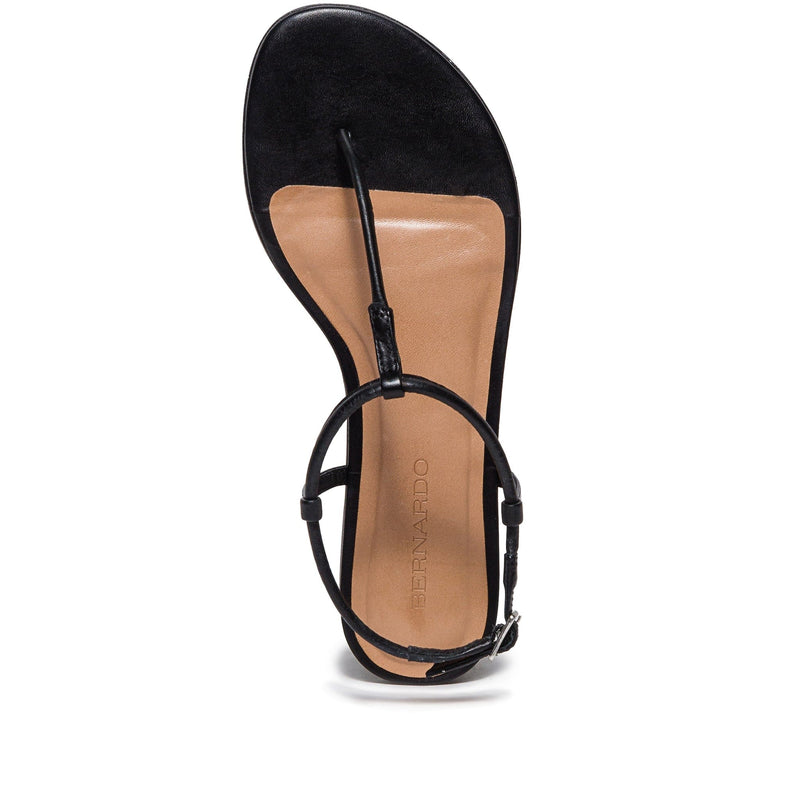 Bernardo Haven Thong Women Flat Sandals Black | KXJ3676WF