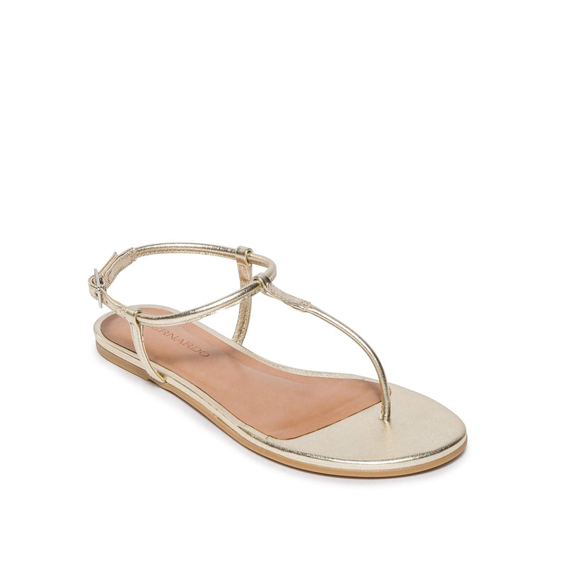 Bernardo Haven Thong Women Flat Sandals Gold | NGX9552PA