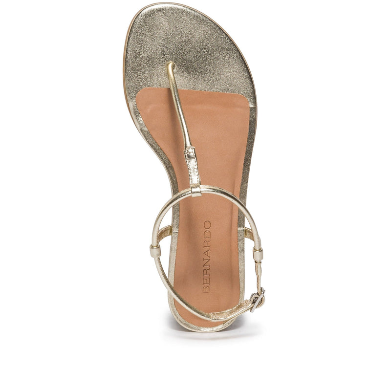 Bernardo Haven Thong Women Flat Sandals Gold | NGX9552PA