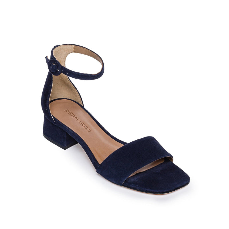 Bernardo Jalena Low Women Heels Sandals Dark Navy | ACQ769MM