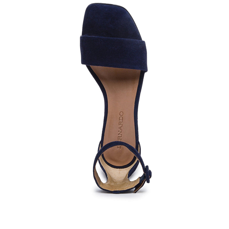 Bernardo Jalena Low Women Heels Sandals Dark Navy | ACQ769MM