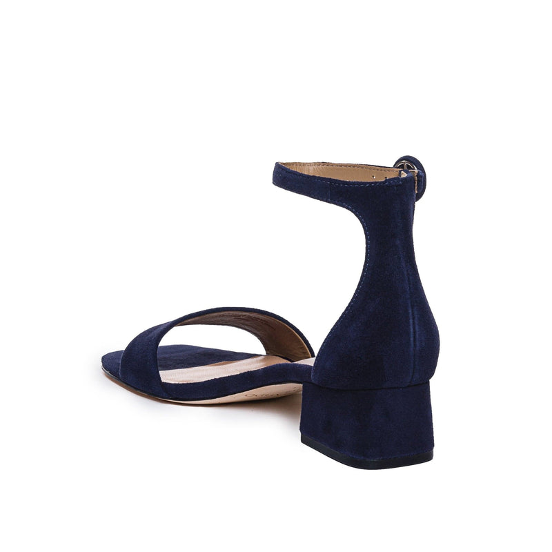 Bernardo Jalena Low Women Heels Sandals Dark Navy | ACQ769MM